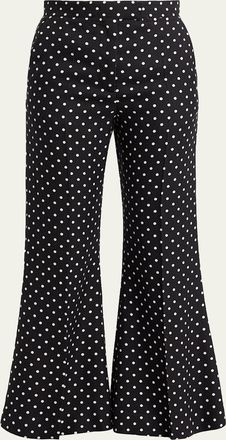 Valentino Garavani Polka-Dot Flare Pants