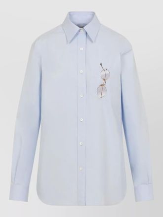 Moschino cotton shirt long sleeves button cuffs
