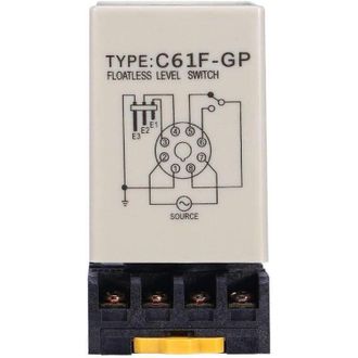 OEM Rel&eacute; De Control De Nivel De Agua, Interruptor De Nivel De L&iacute;quido Sin Flotador, Ac220v 50/60hz, Con Base C61f-gp