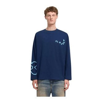 Flaneur Fl&acirc;neur, Heren, Tops, Blauw, Maat: S Katoen