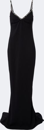 Stella McCartney Embellished cr&ecirc;pe gown