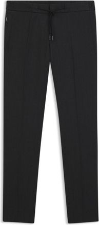 BOSS Slim-fit trousers in virgin wool and silk