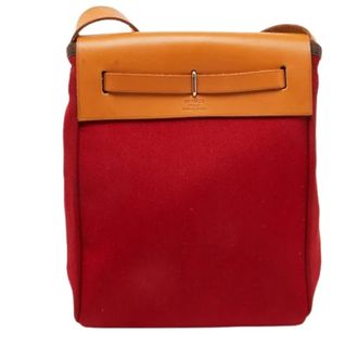 Herm&egrave;s Pre-owned Herbag TPM - Dames - Pre-owned - Rood - Maat: ONE Size Leer
