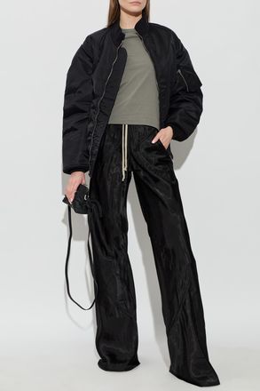 Rick Owens T-shirt With A Crew Neck, Womens, Grey