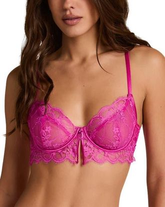 Hunkem&ouml;ller Prina Unpadded Underwired Bra in Rose Violet at Nordstrom, Size 32Ddd
