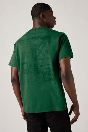 Levi's Relaxed Fit Tee - Hombre - 2XL - Green / Know Your West Eden Body Darker Shade Of Green