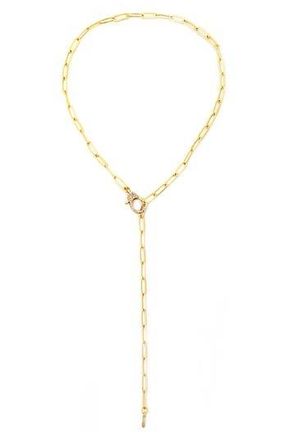 Panacea Pav&eacute; Crystal Y Necklace in Gold at Nordstrom Rack