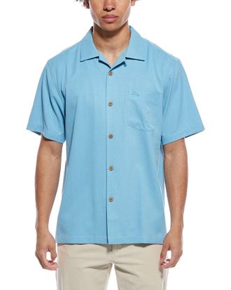 Tommy Bahama Coastal Breeze Check Silk-Blend Shirt