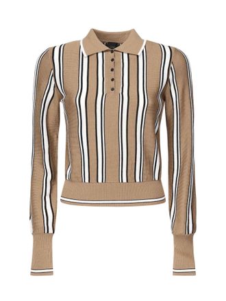 Pinko Striped Polo-style Sweater