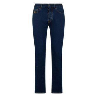 Moorer Straight Jeans, male, Blue, Size: W31 Denim Pants