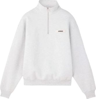 Jacquemus Gros Grain Zip-up Cotton Sweatshirt