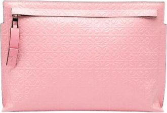 Loewe Pre-owned Clutches, female, Pink, Size: ONE SIZE Pre-owned Leather Clutch