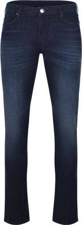 Emporio Armani Stijlvolle Denim Jeans voor Mannen - Heren - Slim Fit Jeans - Blauw - W31 - Denim - Jeans