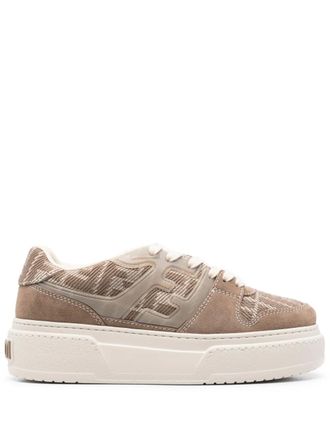 Fendi Sneakers Match - Marrone