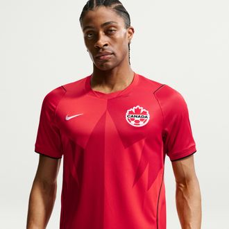Nike Canada Stadium Home Nike Mens Dri-FIT Soccer Jersey in Red | P35887J675-RED