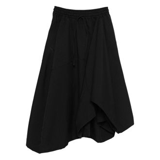 Yohji Yamamoto Asymmetric-hem Midi Skirt