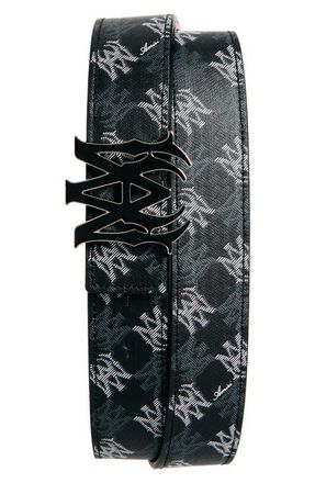 Amiri MA Quad Jacquard Belt in Black at Nordstrom, Size 85