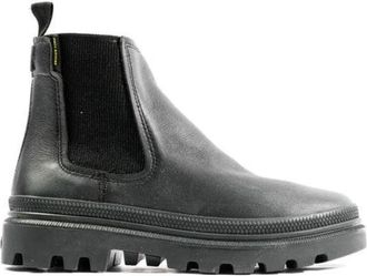Palladium Scarpe Stringate Profilo Alto - Dames - Chelseaboots - Zwart - 36 EU - Leer - Schoenen