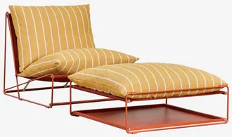 Sklum Conjunto De Jard&iacute;n Con Sill&oacute;n Y Puff Convertible Amaro Sklum