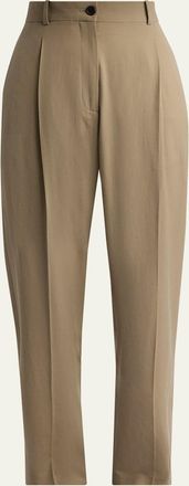 The Row Gianni Tapered Wool Gabardine Pants