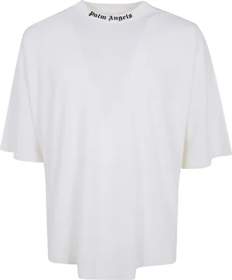 Palm Angels T-Shirt Classic Logo Off White Black