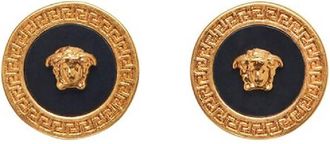 Versace Enamel Medusa Stud Earrings