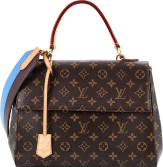 Louis Vuitton Cluny Top Handle Bag Monogram Canvas MM shoulder bag - Marrone