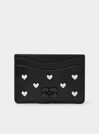 Ganni Womens Bou heart stud cardholder