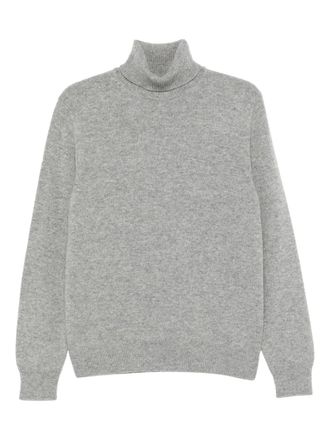 Zanone turtleneck ribbed-cuffs sweater - Grey