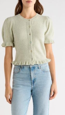 Rails Lora Short Sleeve Cardigan in Julep at Nordstrom, Size Xx-Small