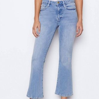 Frame Denim Le One Crop Mini Boot Jean In Caspio
