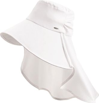 Coolibar Womens Full Coverage Hat - UPF 50+ Sun Protection - Anastasia Elegant in White at Nordstrom
