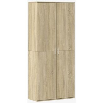 vidaXL Vidaxl - Aparador Alto Madera De Ingenier&iacute;a Roble Sonoma 80x35x180 Cm