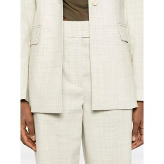 Joseph Virgin Wool Straight-Leg Trousers - White