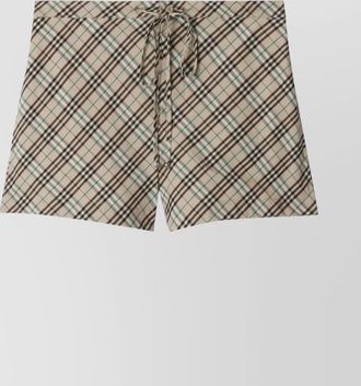 Burberry checked cotton thigh-length regular-fit shorts