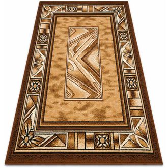 RugsX Rugsx - Alfombra Bcf Morad Opal Marco, Cl&aacute;sico - Dorado Oscuro Beige 200x300 Cm