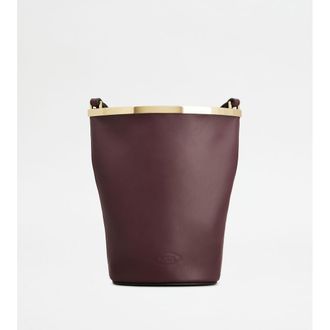 Tod's Tods Magenta Bag Bucket Bag in Leather Mini