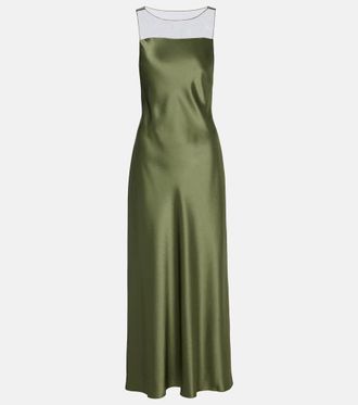 Polo Ralph Lauren Vestido de fiesta de sat&eacute;n