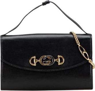 Gucci Pre-owned Handbags, female, Black, Size: ONE SIZE Pre-owned Leather gucci-bags