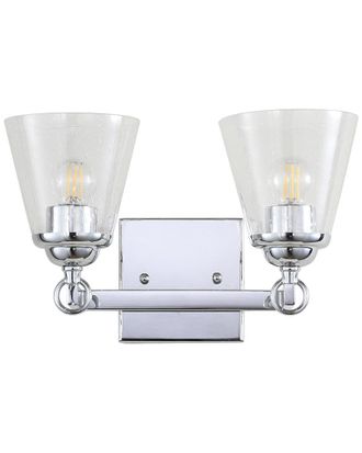 Jonathan Y Designs Jonathan Y 2-Light Marion Chrome Vanity Light