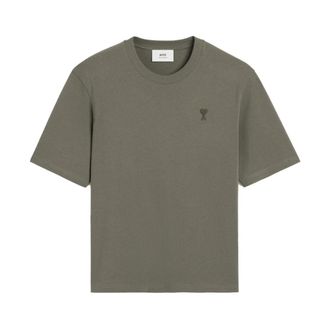 Ami T-Shirts, male, Gray, Size: S Oversized Tonal ADC T-Shirt