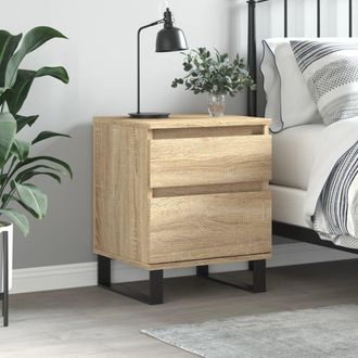 vidaXL Vidaxl - Mesita De Noche Madera De Ingenier&iacute;a Roble Sonoma 40x35x50 Cm