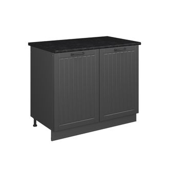Vicco Mueble Bajo Para Fregadero Fame-line, Gris Oscuro/antracita, 100 Cm, Et Antracita, Vicco