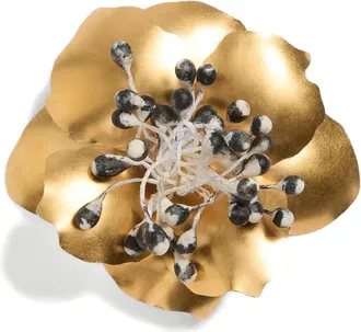 Valentino Garavani Accessoires, Dames, Geel, ONE Size, Fleur Lumineuse Broche