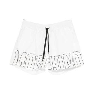 Moschino Beachwear, male, White, Size: XL Moschino Sea clothing