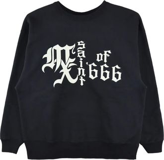 Saint Mxxxxxx Felpa leggera in cotone - Nero