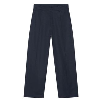 Janice Paperbag Broek - female - Janice - Straight Trousers - Blue - 2XL - Trousers