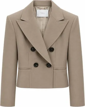 Tela Blazer Tamara - - Jackets - Donna - Beige - S