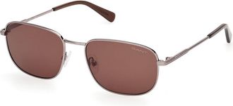 GANT GA00018 36E Mens Sunglasses Brown Size 56