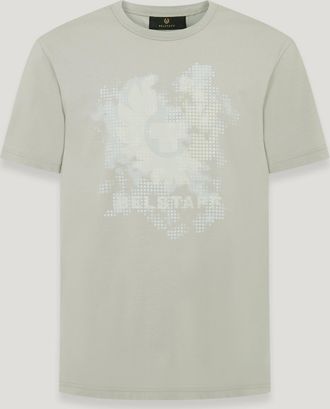 Belstaff Metro Phoenix T-shirt Mens Cotton Jersey Cement Grey Size XL